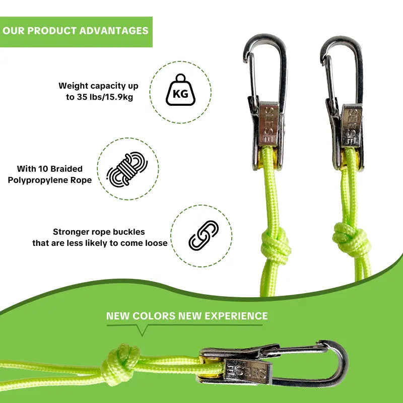SEESE Retractable Rope Tensioner & Buckle Tie Down Tool