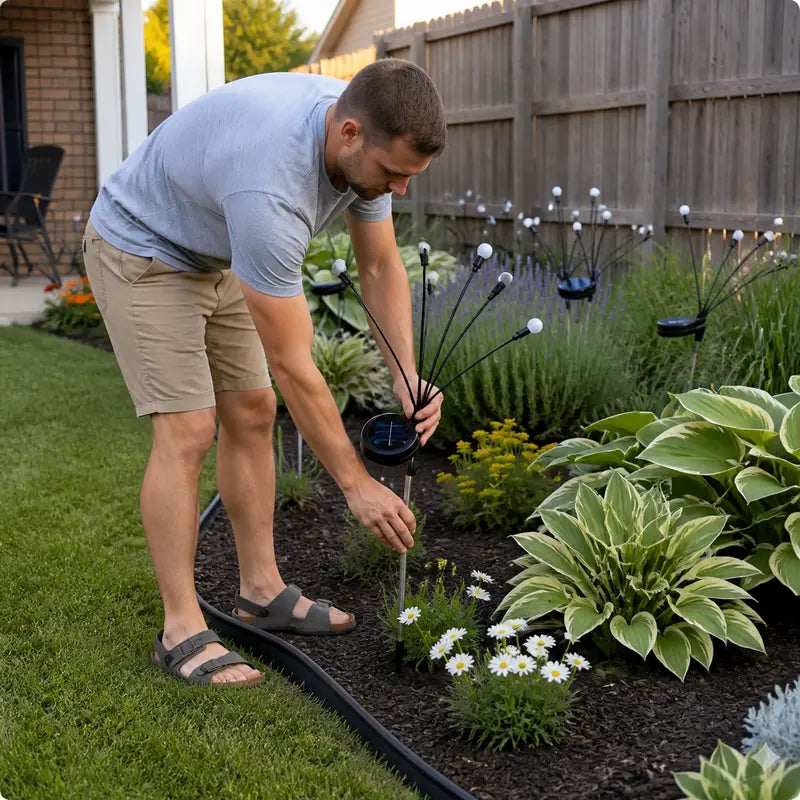 Solar Firefly LED Garden Lights