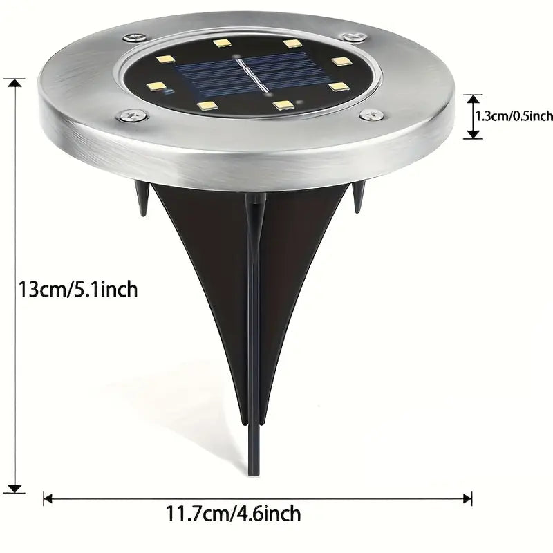 Solar ground light dimensions