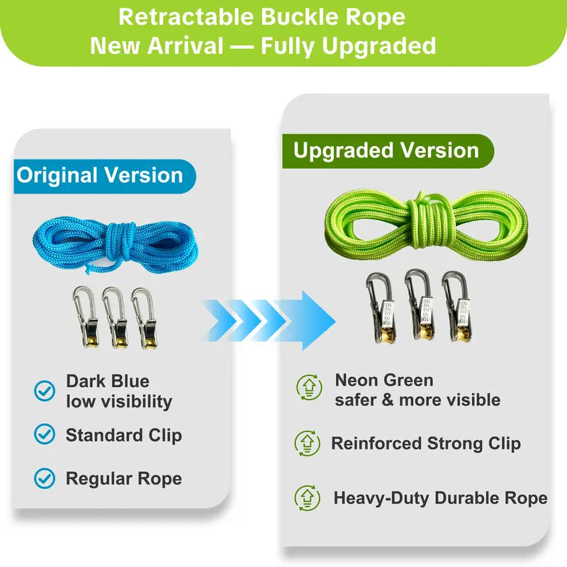 SEESE Retractable Rope Tensioner & Buckle Tie Down Tool