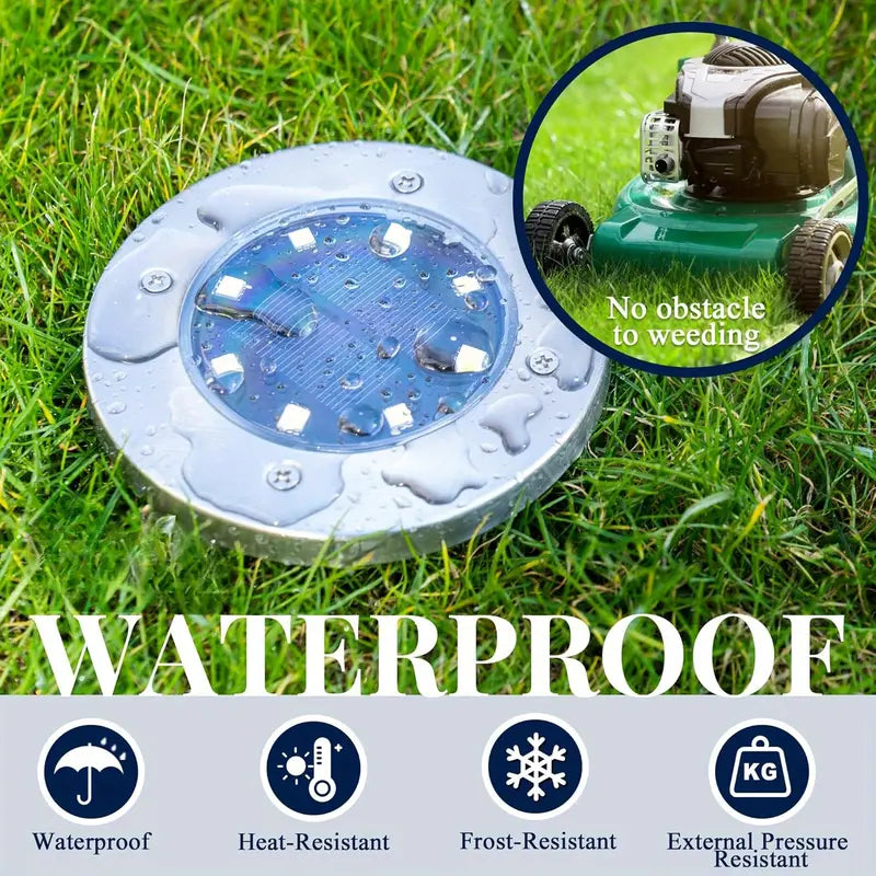 Waterproof solar garden lights