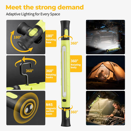 3000LM Under Hood Work Light Bar – Magnetic LED Work Light for Car Repairs & Garage Use
