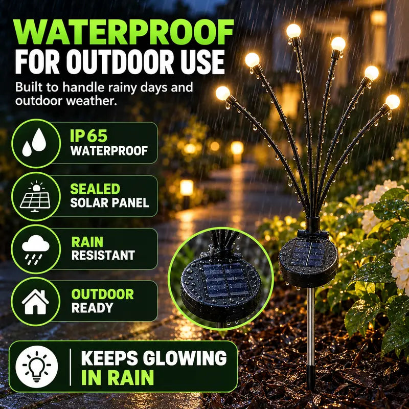 Solar Firefly LED Garden Lights